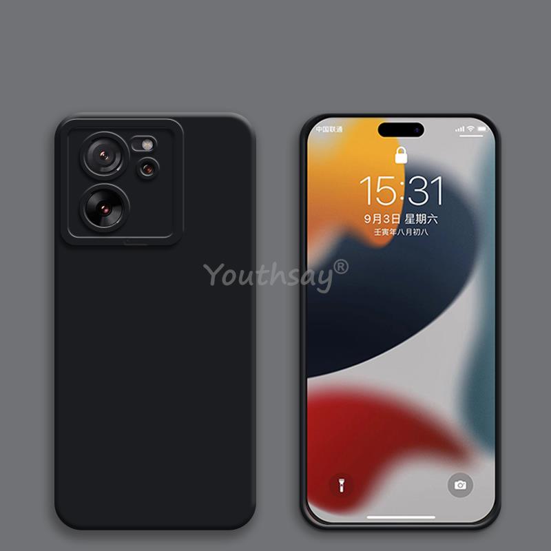 For Xiaomi 13T Case Camera Protector Liquid Silicone Case For Xiaomi 13T Pro Cover Anti-drop Phone Cover Xiaomi 13T Pro Case