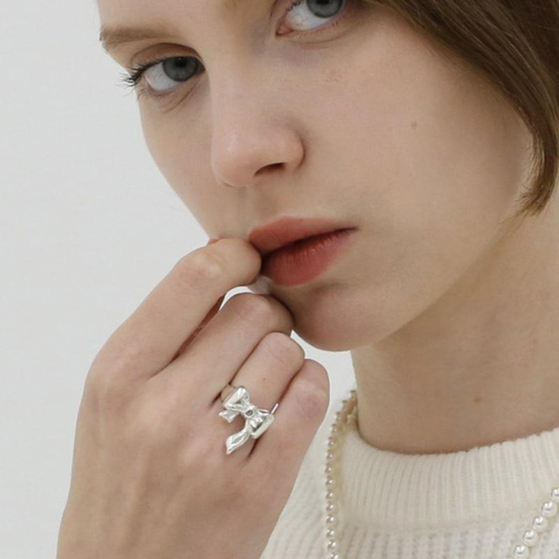 REINDEER [SILVER 925] HOLIDAY BOW ring 03