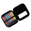 9pcs Plastic Handle Crochet Hooks Set Aluminum Hooks Crochet Hook Kit  For Arthritic Hands