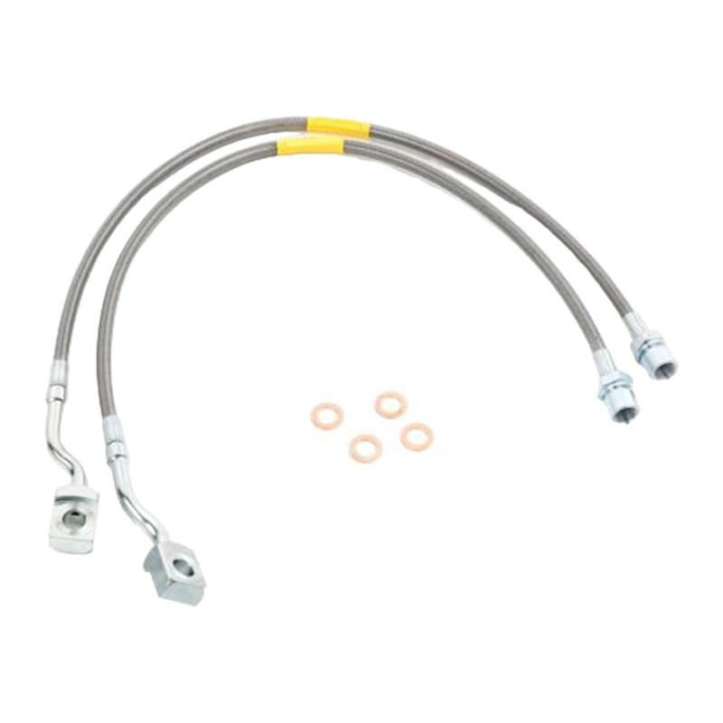 Professional Front Brake Lines Replacement Kit Stainless for 1500 2500 3500 HD Vehicle Upgrade