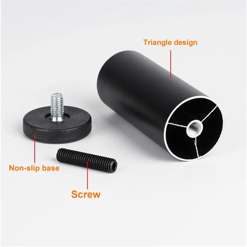 4 Stück verstellbare Möbelfüße M8 Aluminiumlegierung Tischbeine für TV-Schrank, Kleiderschrank, erhöhte Kühl-, Waschmaschinenfüße