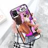Black Case for Xiaomi Redmi 13C Note 9 iPhone XR 7 8 14 15 11 12 13 X XS Pro Max Samsung A25 S23 S24 FE Ultra Plus Girls and pets