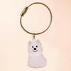 1 Piece Pet Lovers Home Display Gifts Clear Puppy Hair Memorial Keepsake Capsule Pet'S Dog Fur Container Diy Pendant Keychain