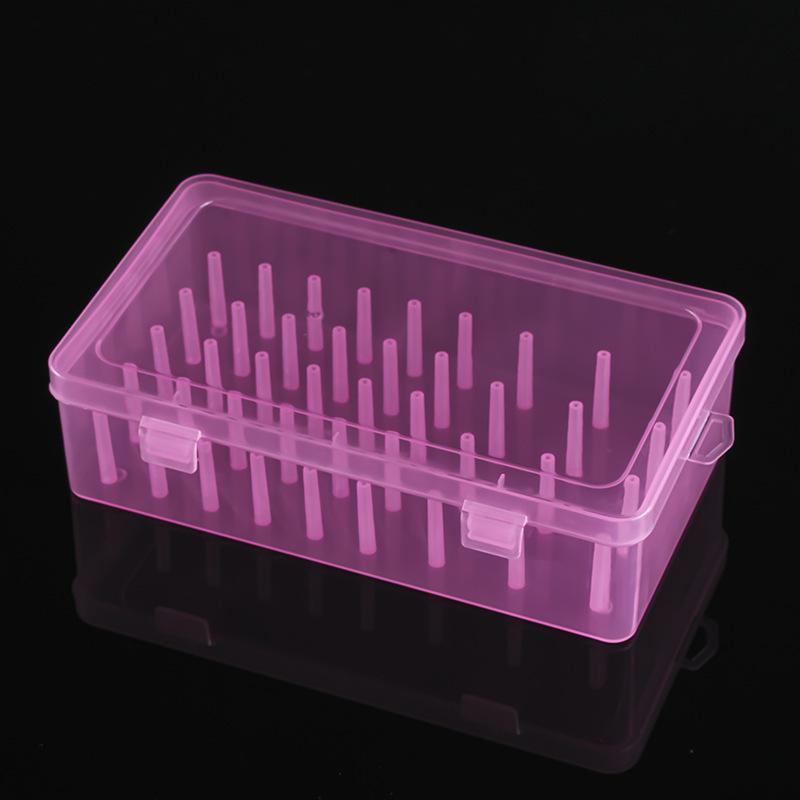 

42-секційна коробка для голок та ниток - Домашня коробка для зберігання - Багатофункціональний прозорий набір для голок та ниток - Коробка для ниток рожевий