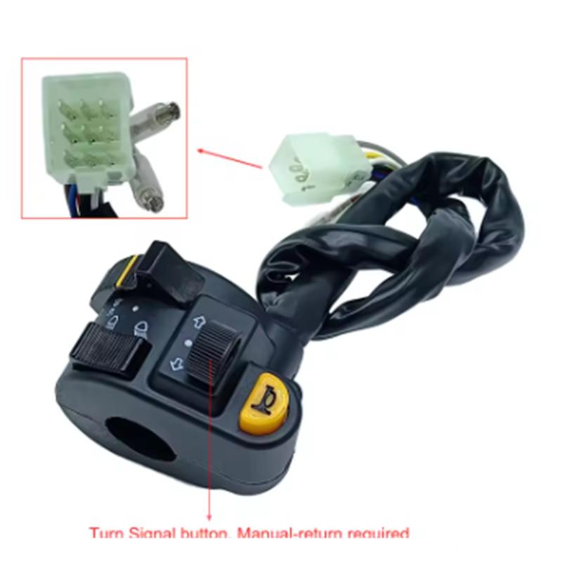 A28G-Motorcycle 22Mm Handlebar Switch For Turn Signal ATV Scooter For Tricycle Universal Switches 12V