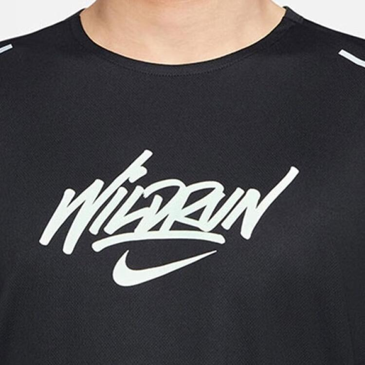 Nike Sport Running Casual Crew Neck Short Sleeve T-Shirt Men Tops Black DA1169-010