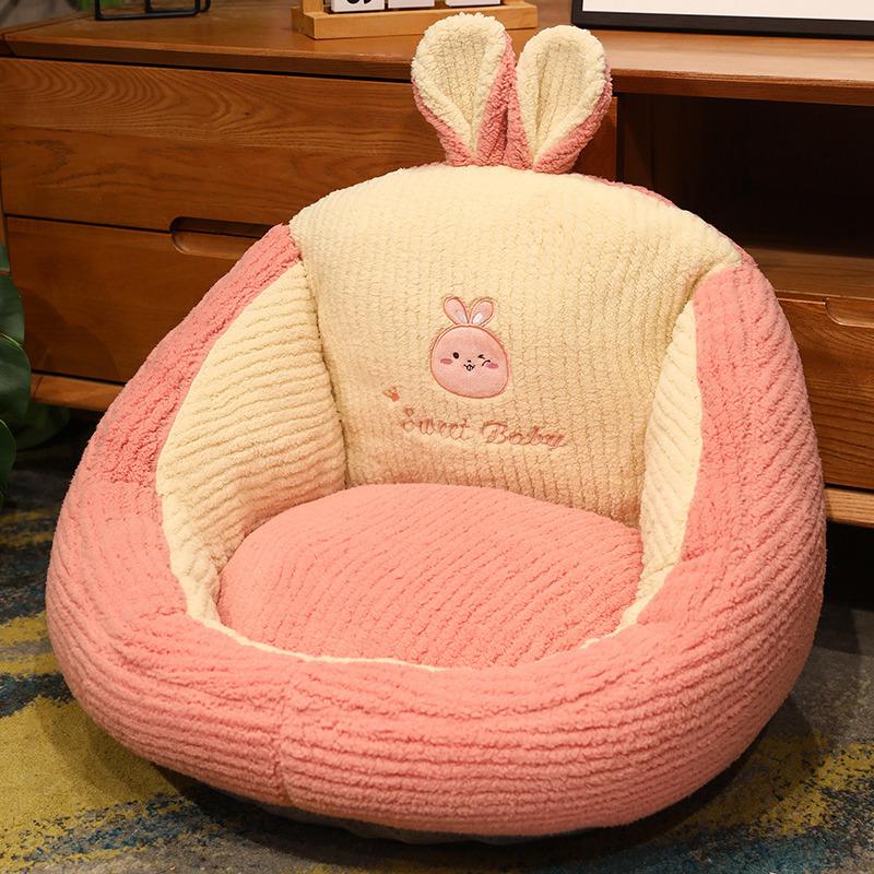 Karikatür Sevimli Kedi Futon Yastık Yumuşak Dolgulu Peluş Yastık Sırt Yastık Kanepe Ev Kalınlaştırılmış Tatami Yatak Odası Zemin Yastık