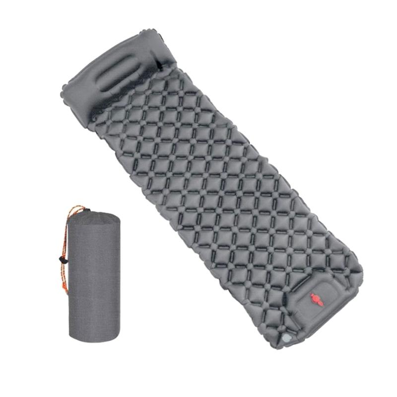 Outdoor Inflatable Mattress Light Weight Hiking Sleep Pad with Pillow Travel Mat Folding Bed for Travel Hiking