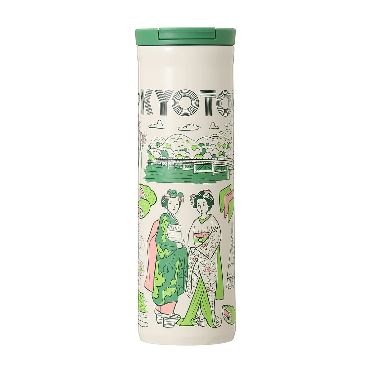 STARBUCKS Tumbler Coffee Starbucks Japan Limited Kyoto Limited Stainless Steel Bottle Been There Series My Bottle KYOTO l Kimono Maiko Geisha Kamogawa
