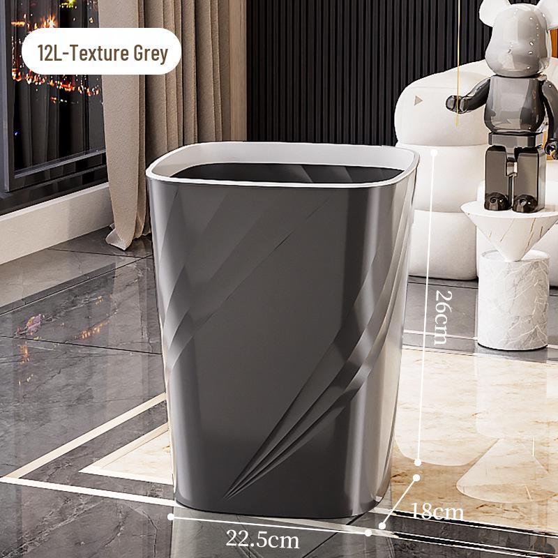 High-End Large Capacity Trash Can for Living Room, Bathroom, Bedroom, Kitchen, Dorm, and Office
