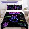 KPOP 3pcs Bedding Set Duvet Cover Closure Includes 1 Duvet Cover & 2 Pillowcases for All Seasons Bedroom Home Dorm Decor