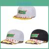 Boné de Baseball Bordado de Desenho Animado de Pizza Com Ajuste Regulável Para Uso Casual de Verão