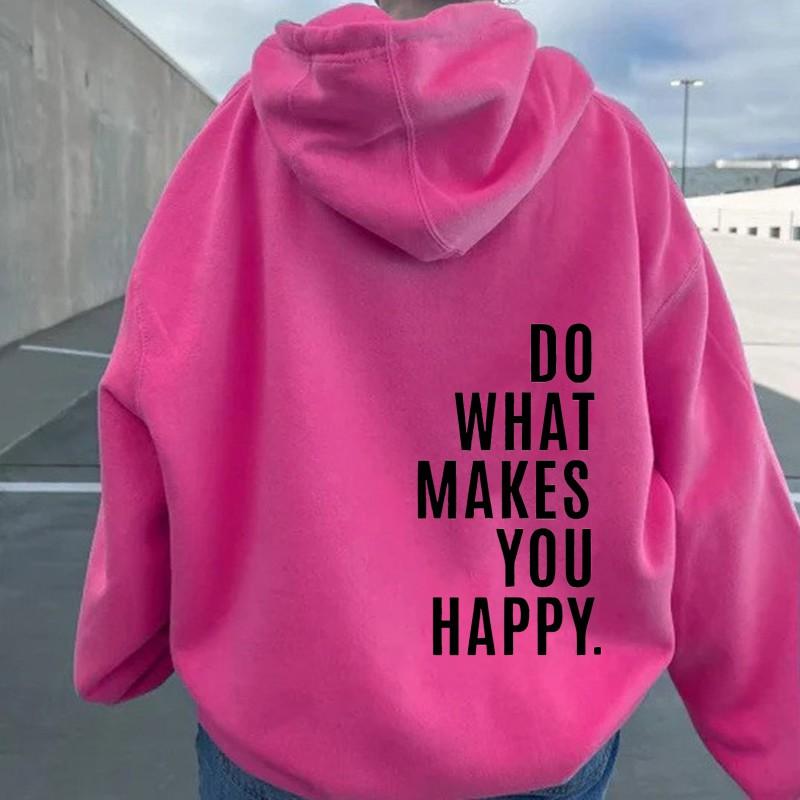 Womens Oversized Drop Shoulder Long Sleeve Hoodie Tee Loose Fit Streetwear Print Top XS To 5XL European Size