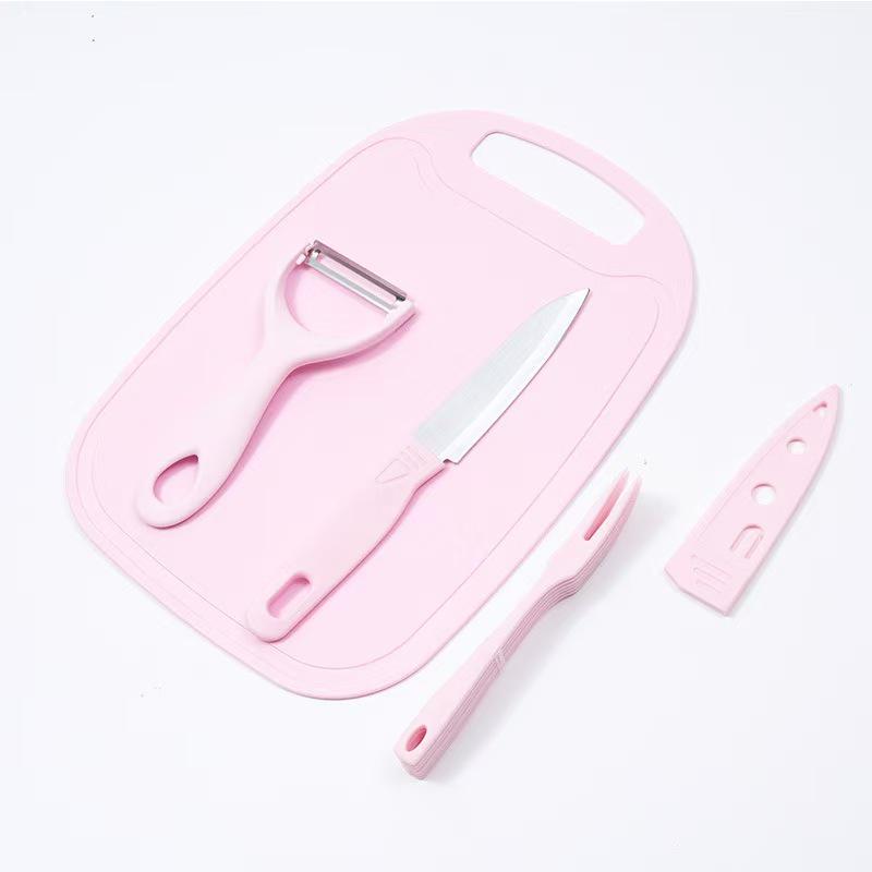 Baby Food Prep Set: Chef's Knife, Cutting Board, Multi-Functional Tools, 5-Piece Combo