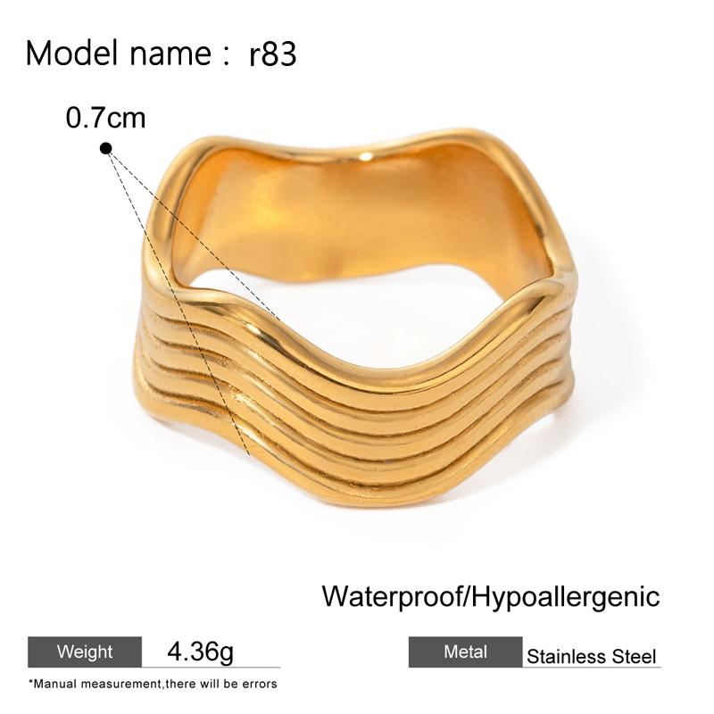 2026 Vintage Hollow Zircon Rings For Women Metal Gold Color Trend Luxury Snake Shape Vintage Trendy Stainless Steel Ring Jewelry