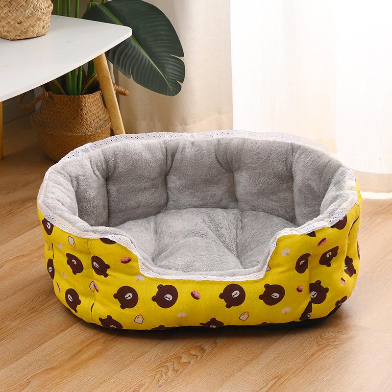 Four Seasons Lace Pet Bed: Princess Dog & Cat Nest for Small Pets