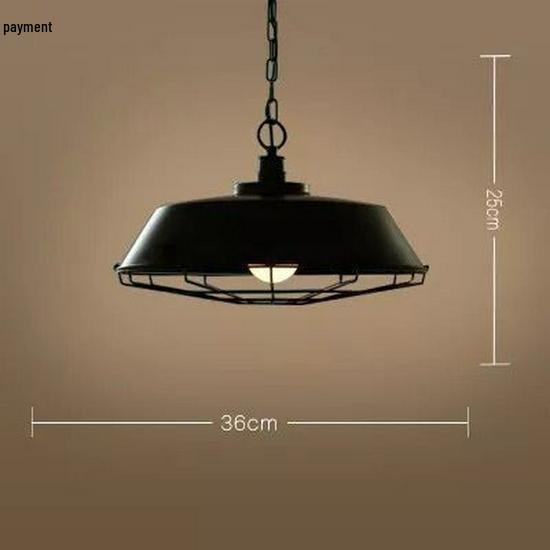 American Retro Wrought Iron Pendant Lamp for Restaurants and Bars