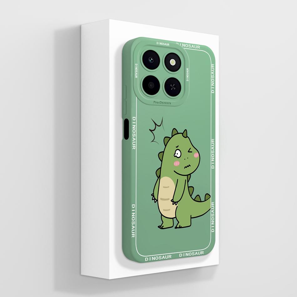 For Honor X6C Phone Case Cute Panda Soft Back Cover High Quality Liquid Silicone Anti Drop Funda Lightweight Couple Bumper Gift