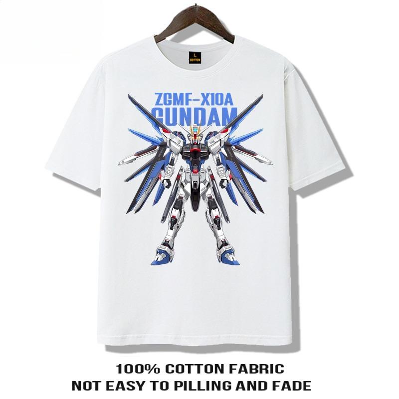 

2026 New Model Gundam Print ShortSleeved Summer Trendy Comfortable Sportive Casual HalfSleeve Couples Clothing S