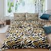3D Print Leopard Bedding Set Queen King Soft Bedclothes Twin Bohemian Print Duvet Cover With Pillowcase Polyester Quilt Cover