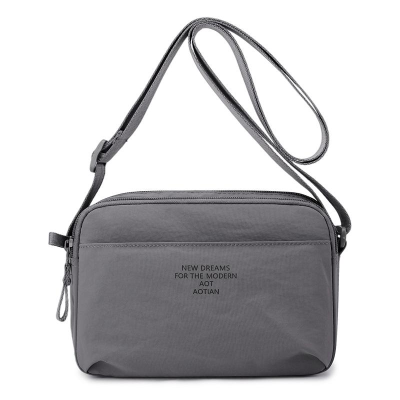 Minimalist Oxford Cloth Crossbody Bag Men Women Casual Functional Daily Outdoor Shoulder Bag