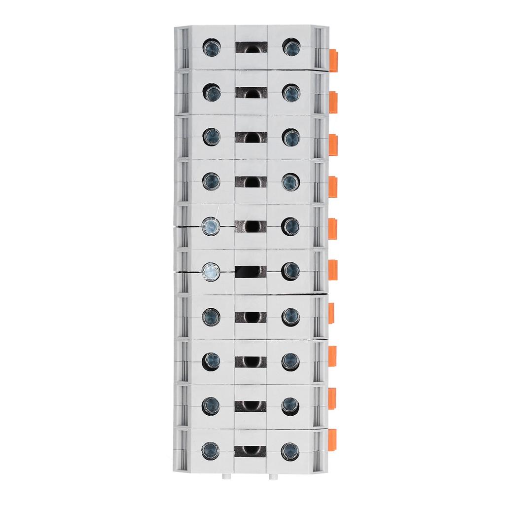 10Pcs Rail Terminal Block Wire Connection Combination Non Slip 50mm 150A 1000V UK50N