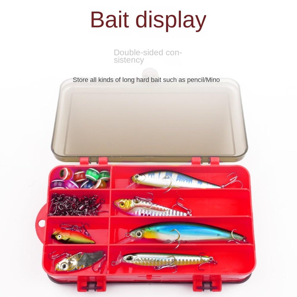 Oboustranná oboustranná krabička na rybářské potřeby Rychlá identifikace návnady Pouzdro na falešné návnady Skladování návnad