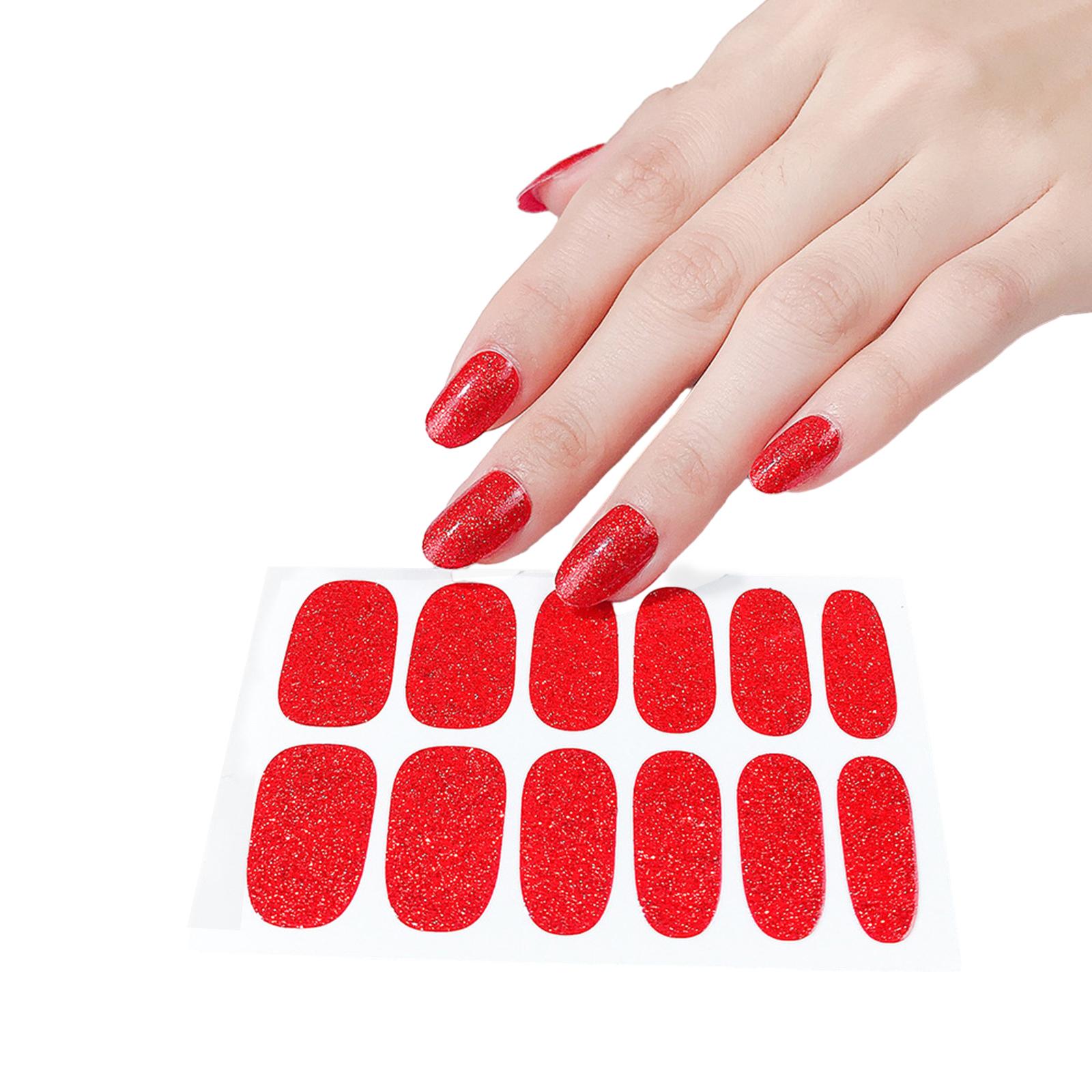 

Блестящие наклейки для ногтей, наклейки для лака для ногтей, самоклеящиеся водостойкие наклейки для дизайна ногтей, маникюрные типсы для ногтей C