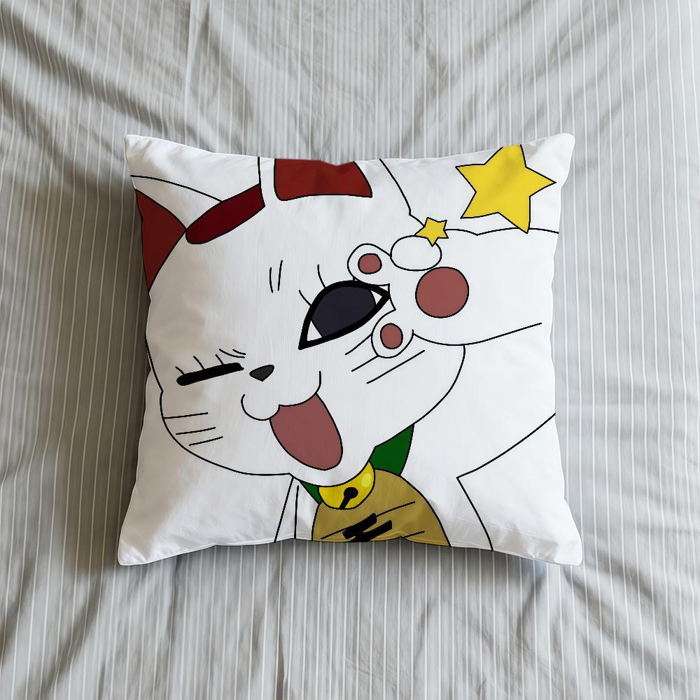 T-TurboS-ES G-Granny Cushion Cover Soft Case Sofa Living Room Home Anime Comfortable Office Cat Decor Protective Pillow
