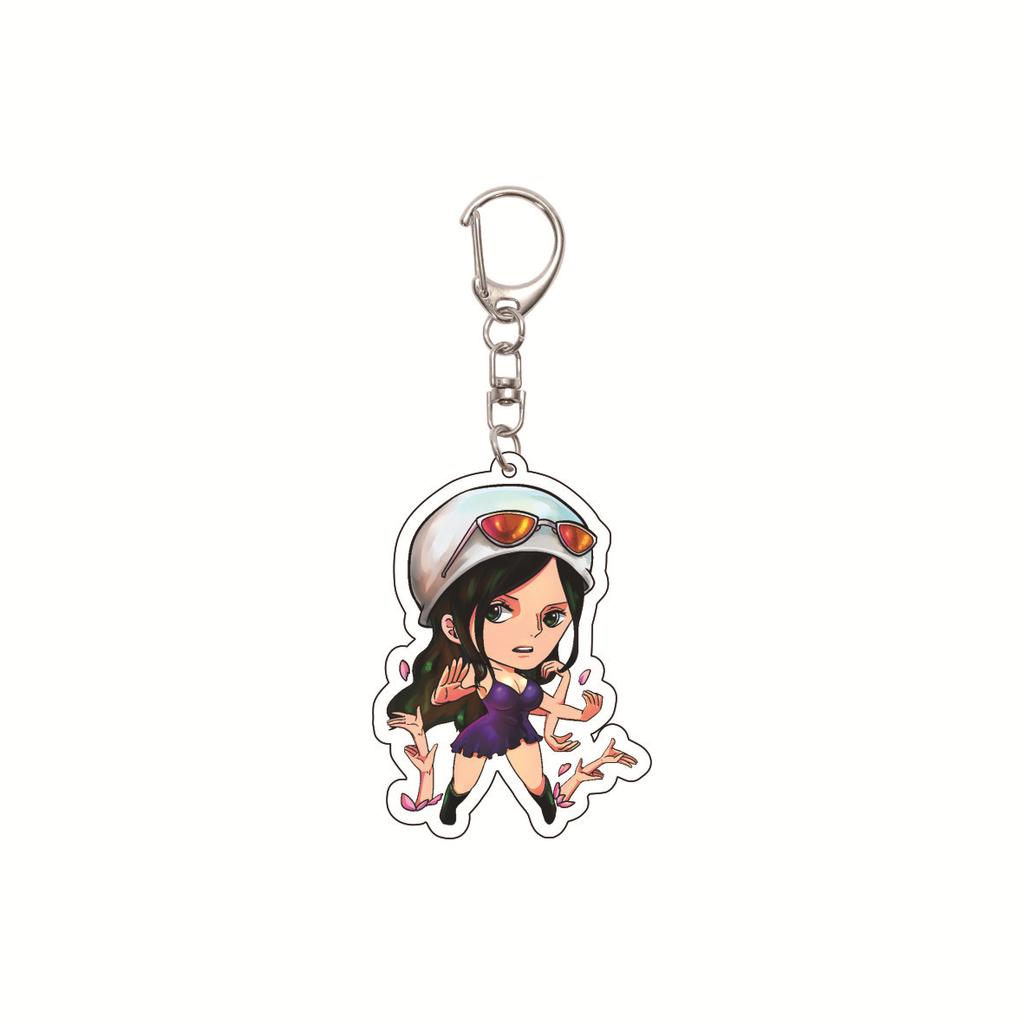 One Piece 5.5CM Acrylic Keychain, Anime Keychain, Luffy, Zoro Cartoon One Piece Bag Keychain