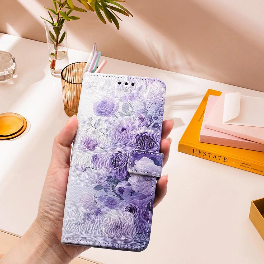 Wallet Flip Case For OPPO Reno 13 13F 12 12F 11 A5 Pro Realme 14 Pro C75 C67 C65 C63 C61 Note 60 Leather Phone Cover Card Holder