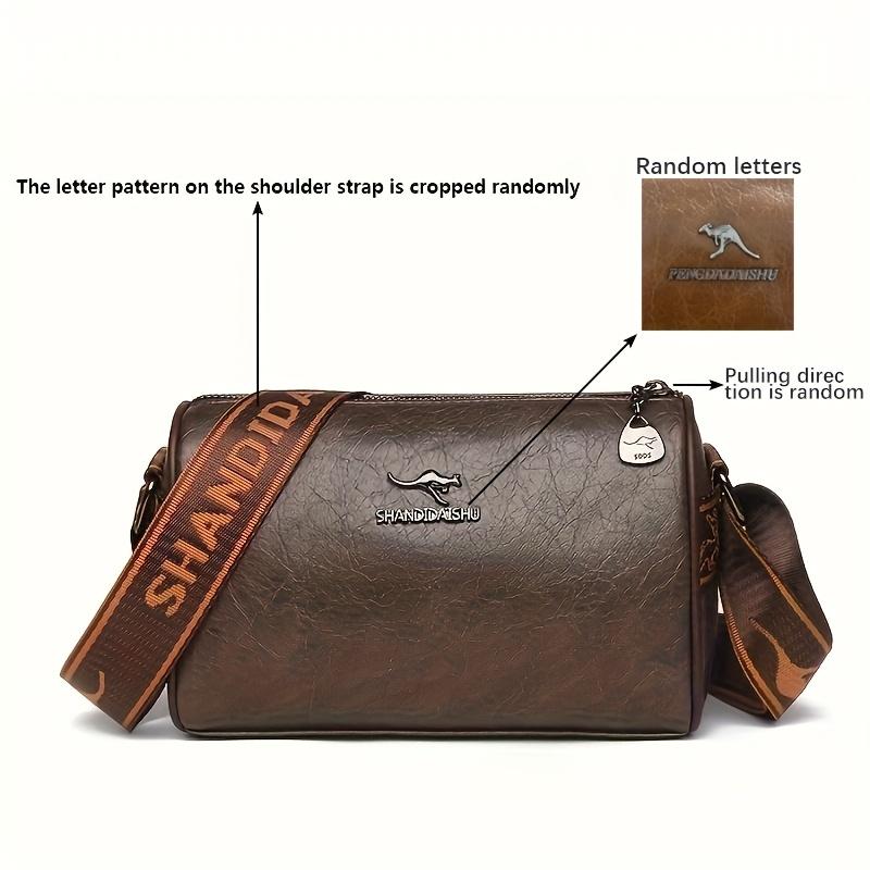 Women's shoulder bag retro wide shoulder strap messenger bag