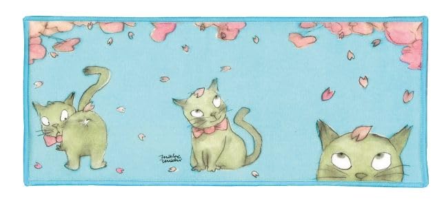 

Yamamoto Jin Shoten Fukufukufu Носовой платок для протирки очков и вишни Макимичи Сделано в Японии Сувенир для въездного туризма Смартфоны, Цветы, [5033], светло-синий