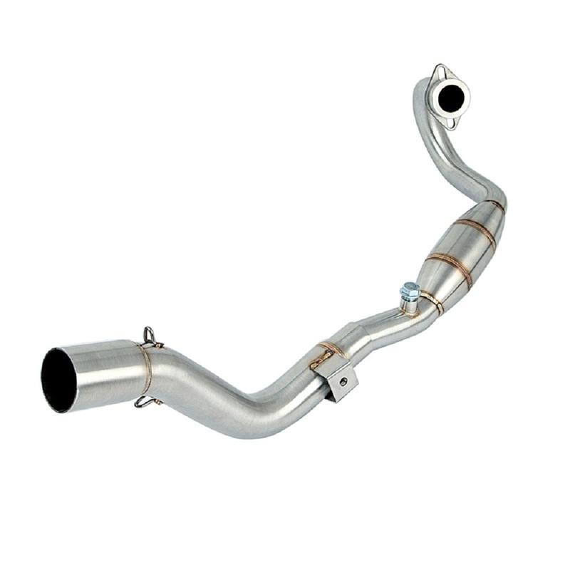 Stainless Steel Exhaust Pipe Header Mid Pipe Slip-On Type For Honda CRF 300L CRF300L Rally ABS 2021 2022 2023