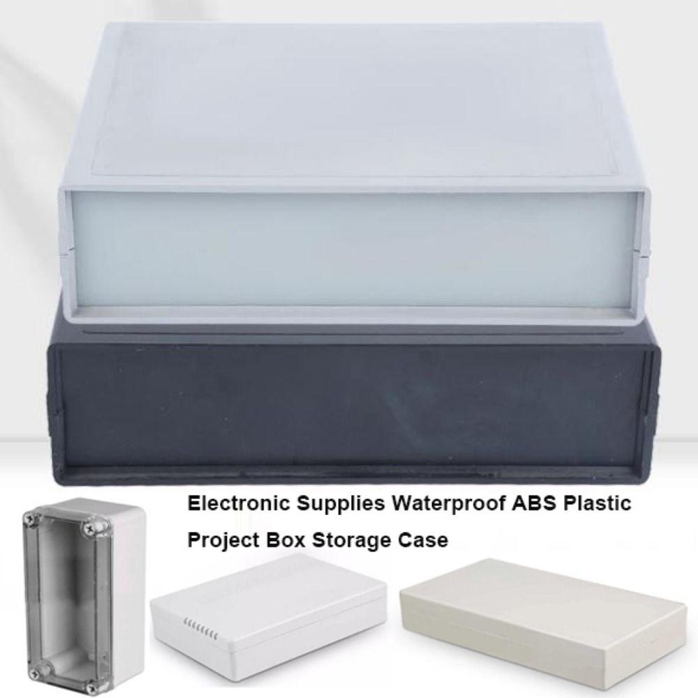White Black Project Enclosure Boxes ABS Plastic Housing Instrument Case Electronic Supplies