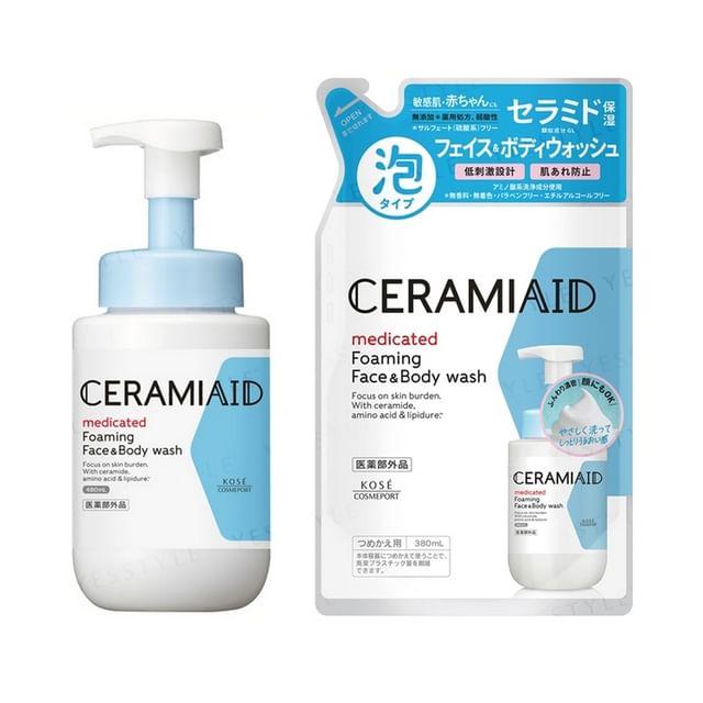 Kose - Ceramiaid Foaming Face & Body Wash 380ml Refill