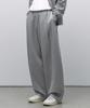 Double Knit One-Tuck Wide Lounge Sweatpants [Medium Grey]