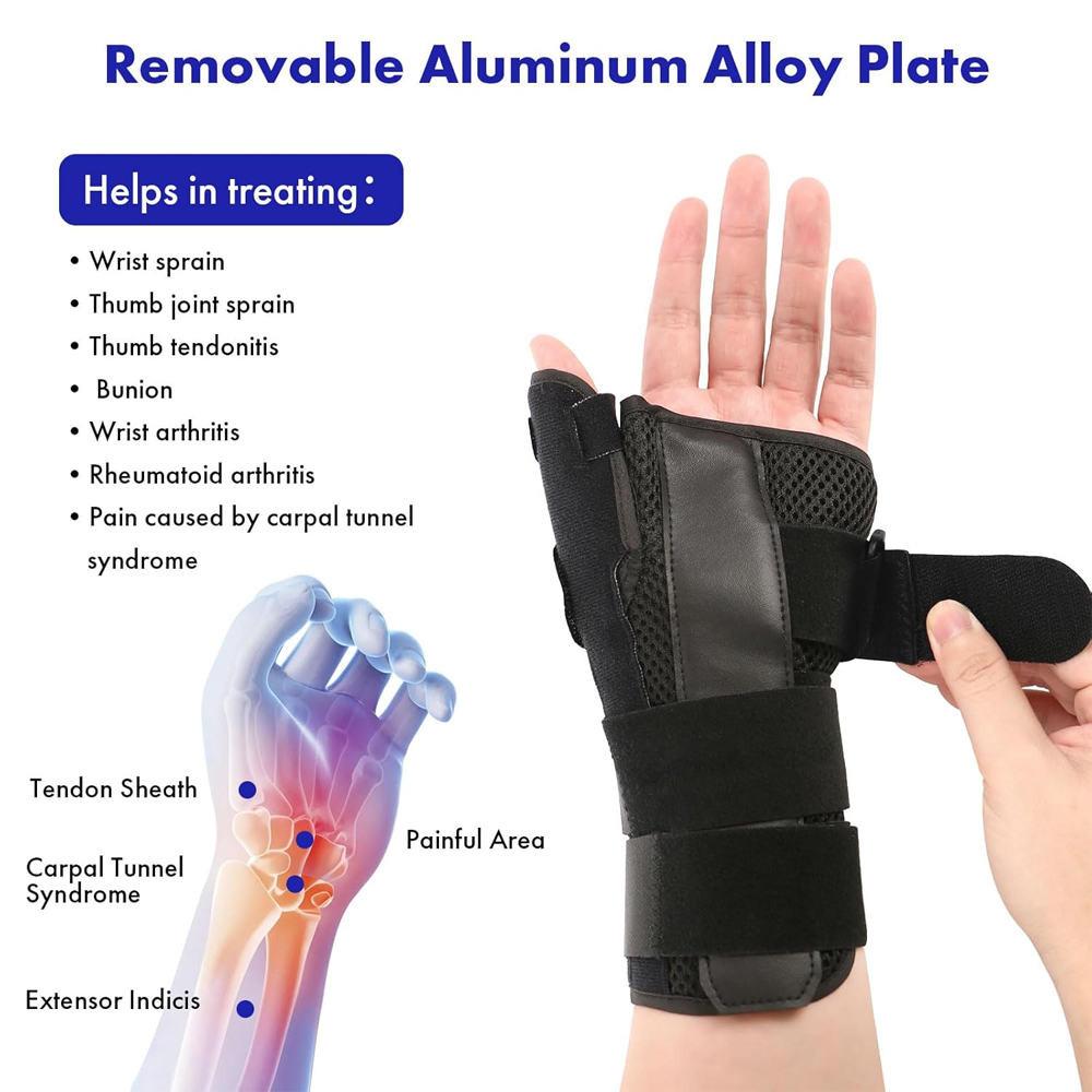 1Pcs Wrist Brace with Thumb Spica Splint Wrist Support Thumb Spica Thumb Support for Arthritis, Sprains, Carpal Tunnel Pain
