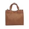 Women's Fashion Corduroy Tote Bag Lightweight Crossbody Style Holds Daily Essentials Ideal for School Work Shopping