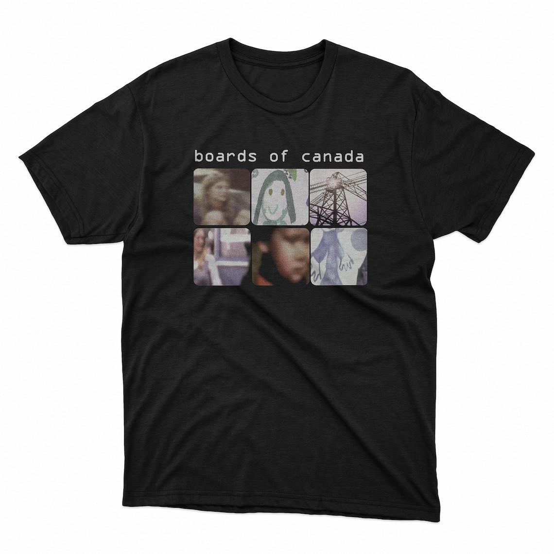 Boards of Canada Shirt, Unisex Vintage Boards of Canada T-Shirt Mens Womens Tees Top, Ambient, IDM, XL