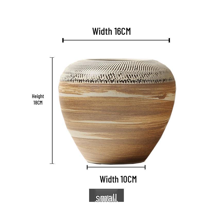 Ретро Керамический Набор Ваз из Трех Предметов: Украшение для гостиной, обеденного стола или фойе