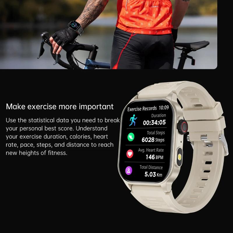 2025 New Women Smart Watch Flashlight 2.01” HD Display AI Voice Bluetooth Call Sports Watches Health Monitor Smartwatch Men