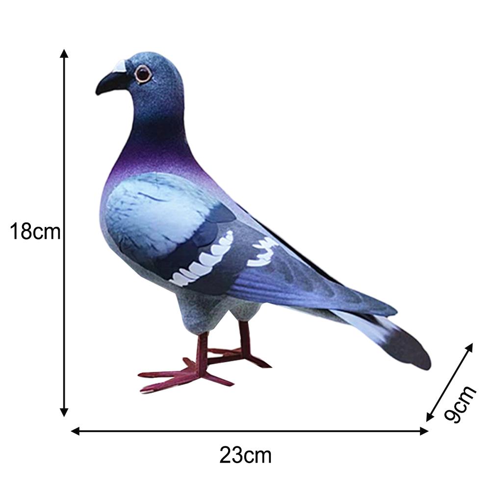 Légère Variation de Lot Pigeon Réaliste Pigeon en Mousse Apparence Réaliste