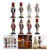 Artisanal Wood Nutcrackers Puppet 16cm Traditional Christmas Centerpieces Decorative King Soldier Figure Toy Ornament