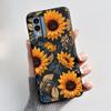 Casing For Nokia X30 5G Anti-scratch Bumper Soft Shell For Nokia XR21 Beautiful Brightly Colored Sunflower Pattern Black Case