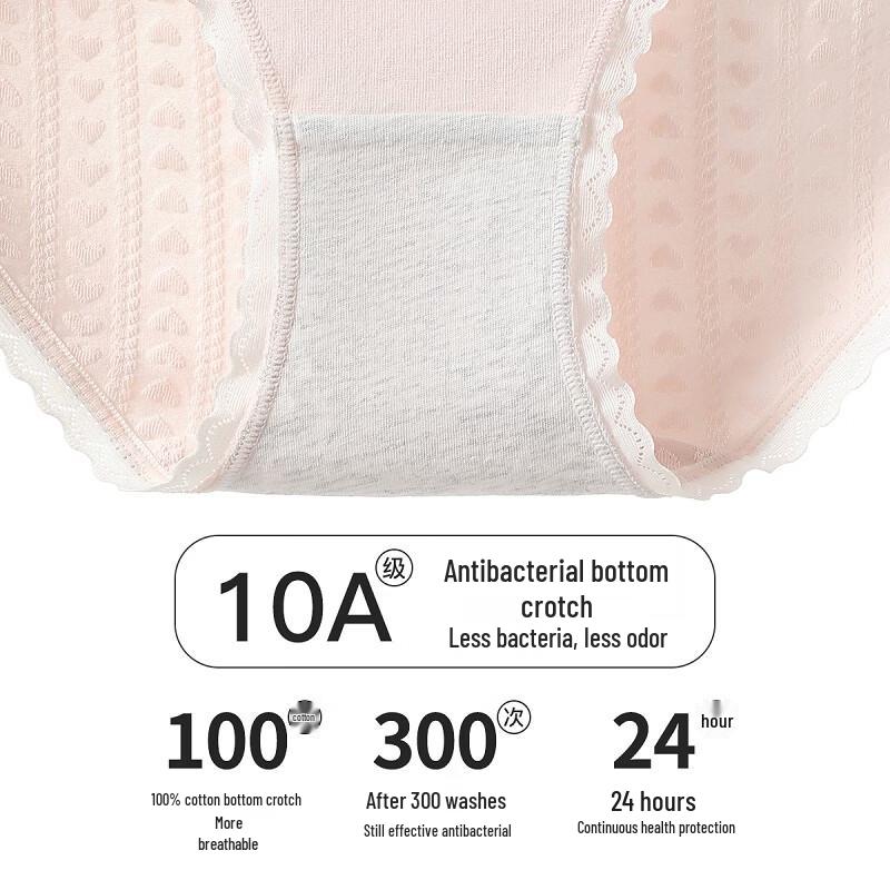 Fenteng Women's Antibacterial Modal Cotton Crotch Underwear 3-Pack