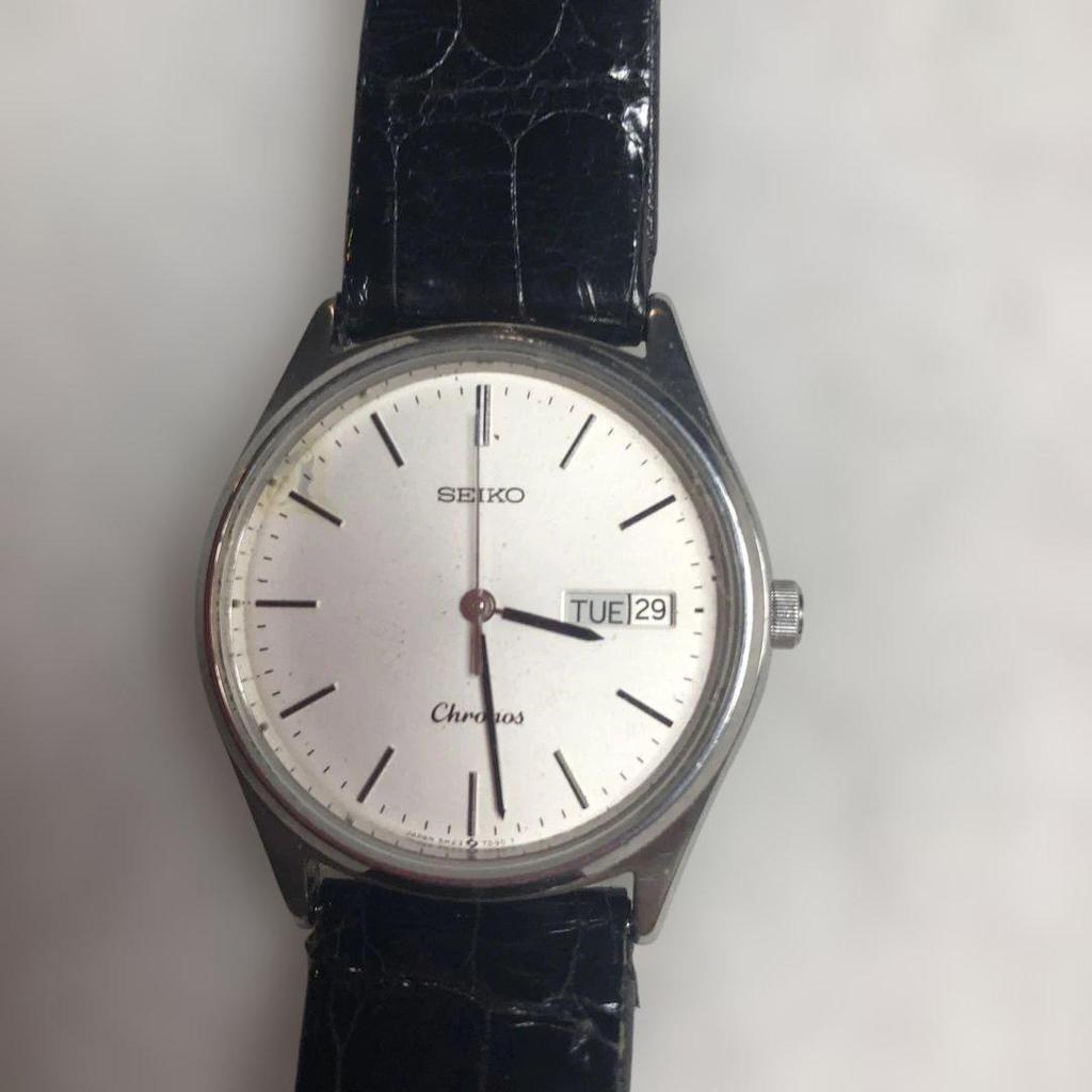 [USED] SEIKO Chronos Quartz Wristwatch, Working Condition, 5H23-7D40