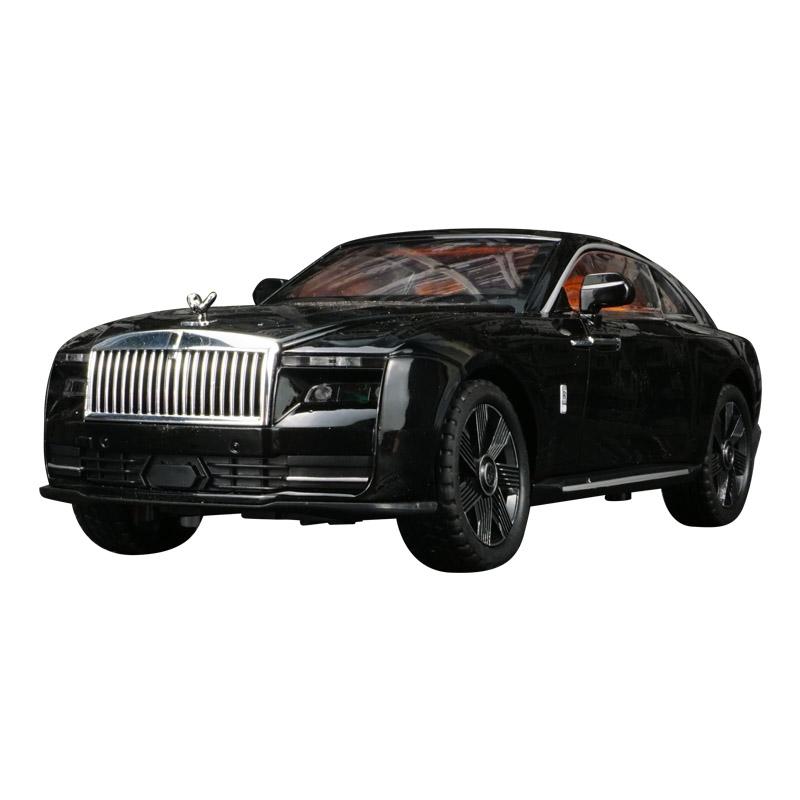 

1:24 Rolls Royce Shining Alloy Car Model doors and the front hood and trunk door can be opened has sound and lighting functions чёрный