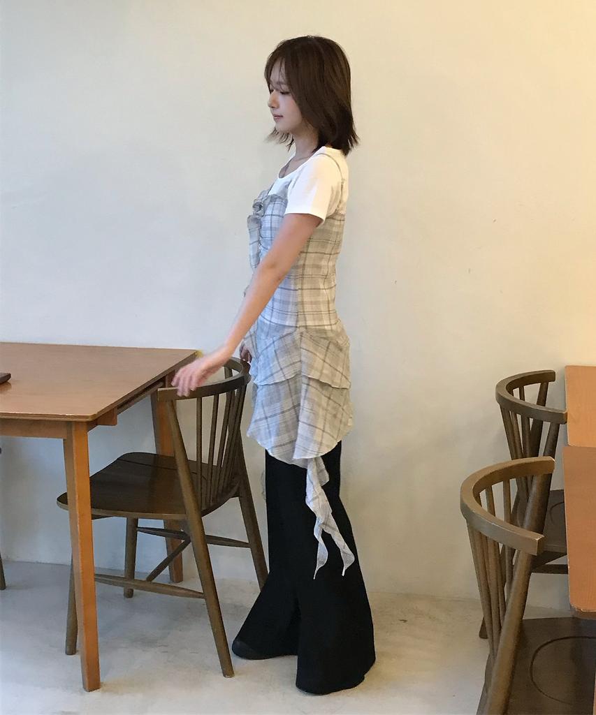 MIXXO See-Through Check Layered Dress_Miwowg501G