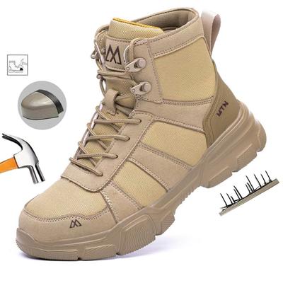 Indestructible Security Protective Boots Men Comfortable Breathable Construction Working Boots Anti-Puncture Work Safety Shoes